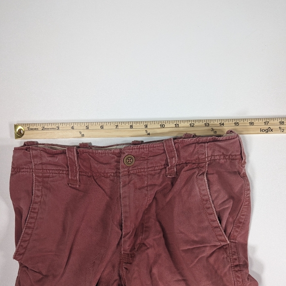 Abercrombie Shorts Youth Size 14 Faded Red (30 Waist) Flat Front Chino - Picture 9 of 11